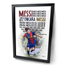 Quadro Messi Narração Histórica Encara Messi Barcelona - 1