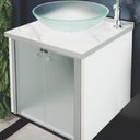 Ver imagem 5 de Gabinete para Banheiro Fênix Compact 42cm - 10162 - Cris Metal Gabinete para Banheiro Cris Fênix com
