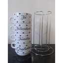 Ver imagem 5 de Torre Jogo Xicara Caneca Personalizada Presente Casamento Café