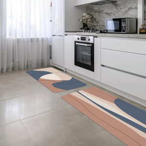 Kit Tapete de Cozinha 2 Peças Minimalista