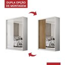 Ver imagem 6 de Guarda Roupa Casal Riva 2 Portas Deslizantes Flex Branco com Espelho - Demóbilez