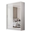 Ver imagem 1 de Guarda Roupa Casal Riva 2 Portas Deslizantes Flex Branco com Espelho - Demóbilez
