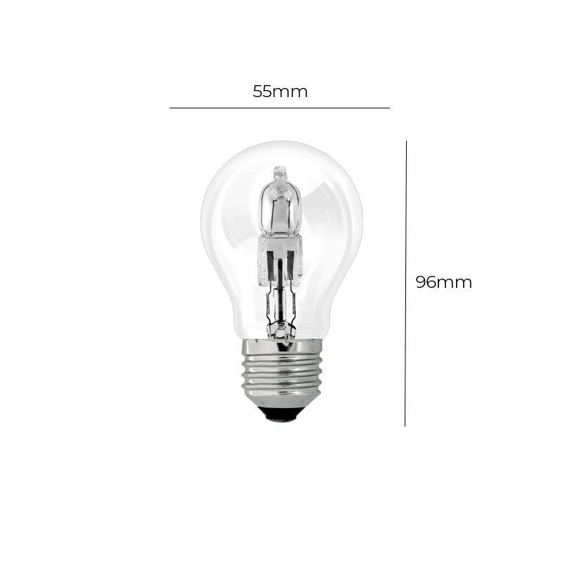 Lâmpada Halógena Taschibra A55 42W E27 2700K Luz Amarela 220V - 2