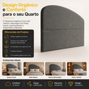 Ver imagem 3 de Cabeceira Cama Box Queen Colli 160cm Estofada Orgânica Moderna Bouclê Cinza Escuro - Abmaza