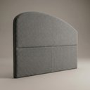 Ver imagem 7 de Cabeceira Cama Box Queen Colli 160cm Estofada Orgânica Moderna Bouclê Cinza Escuro - Abmaza