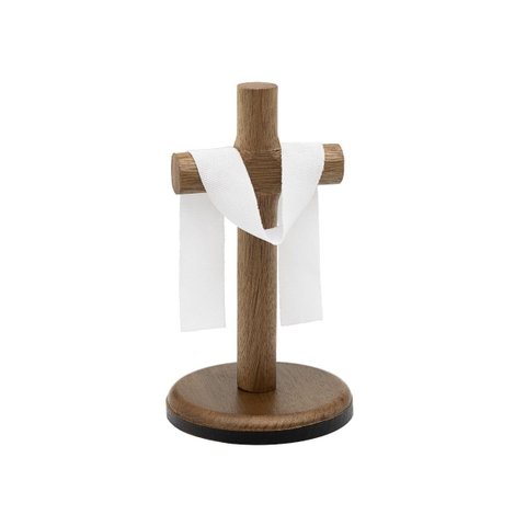Crucifixo Cruz de Mesa e Parede Jesus Ressuscitado Madeira 13 Cm