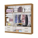 Ver imagem 2 de Guarda-Roupa 6 Portas 4 Gavetas Infantil Perola Off White/Cinamomo