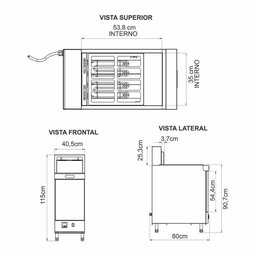 Fritadeira Elétrica Bipartida 25l 220v Trifásica - 4