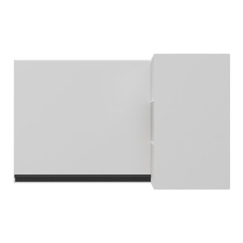 Armário de Cozinha Aéreo de Canto Veneza Multimóveis V3742 Branco/Preto