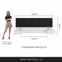 Ver imagem 4 de Cabeceira Suspensa Cama Casal com Led Malibu - M. Arapongas
