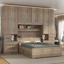 Ver imagem 3 de Dormitório Queen Size sem Cama 1223s Castanho