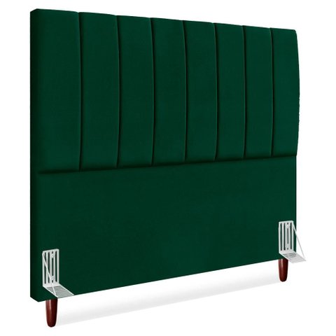 Cabeceira Casal 140 Cm com Frame Carla Suede Verde Artte