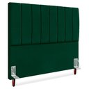 Ver imagem 1 de Cabeceira Casal 140 Cm com Frame Carla Suede Verde Artte