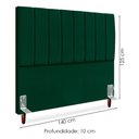 Ver imagem 3 de Cabeceira Casal 140 Cm com Frame Carla Suede Verde Artte