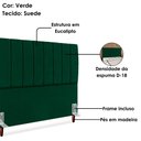 Ver imagem 4 de Cabeceira Casal 140 Cm com Frame Carla Suede Verde Artte
