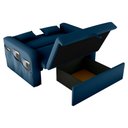 Ver imagem 4 de Sofá Cama com Baú Luka Veludo Azul