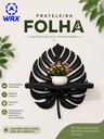 Ver imagem 1 de Prateleira Porta Vaso Folha Decorativa:Preto