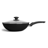 Wok com Tampa e para Indução Brinox Ceramic Life Optima Ø28 X 8 Cm 3,4 Litros Preto Preto - 1