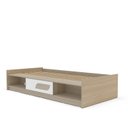 Ver imagem 2 de Cama Solteiro Porta de Correr 3D 3 Nichos MDP Fox