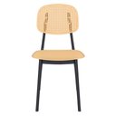 Ver imagem 4 de Kit 4 cadeiras de jantar cozinha tela retrô Joana Nude Bege