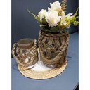 Ver imagem 4 de Vaso em Vidro com Fibra Sintética Bahamas L'Hermitage 21,5x23cm