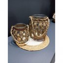 Ver imagem 2 de Vaso em Vidro com Fibra Sintética Bahamas L'Hermitage 21,5x23cm