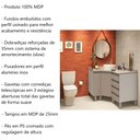 Ver imagem 6 de Gabinete Balcão Armário Banheiro Suprema Canto c/ Gaveteiro - Branco e Connect - Luciane M01