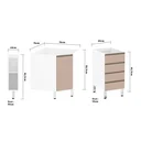 Ver imagem 5 de Gabinete Balcão Armário Banheiro Suprema Canto c/ Gaveteiro - Branco e Connect - Luciane M01