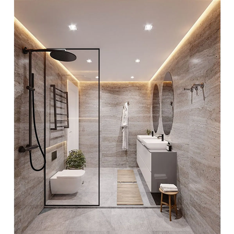 Ralo Linear Vertex Triangular Tampa Inox Escovado