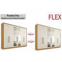 Ver imagem 2 de Guarda Roupa Casal 6 Portas (2 C/ Espelho) e 6 Gavetas Argos Peroba - Europa