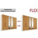 Ver imagem 5 de Guarda Roupa Casal 6 Portas (2 C/ Espelho) e 6 Gavetas Argos Peroba - Europa