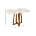 Ver imagem 3 de Mesa em Madeira Maciça Elma Kappesberg 120x80 Owv8