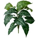 Ver imagem 5 de 6 Plantas Artificiais Filodendro Silicone 55cm Decoração Elegante para Sala e Hall