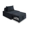 4 em 1 Poltrona, Puff, Chaise e Cama Ares Preta Estofama - 1
