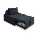 Ver imagem 1 de 4 em 1 Poltrona, Puff, Chaise e Cama Ares Preta Estofama