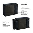 Ver imagem 7 de 4 em 1 Poltrona, Puff, Chaise e Cama Ares Preta Estofama