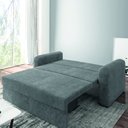 Ver imagem 2 de Sofá Cama Beny Versátil 2 Lugares em Veludo Selmer