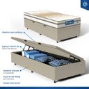 Ver imagem 5 de Cama Box Baú com Colchão de Molas Ensacadas Double Face Pillow Euro Alfa Probel Solteiro 88cm