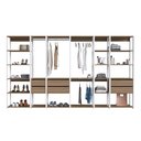 Ver imagem 3 de Guarda Roupa Closet 6 Peças com 3 Cabideiros 6 Gavetas e 16 Nichos Easy 