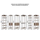 Ver imagem 6 de Guarda Roupa Closet 6 Peças com 3 Cabideiros 6 Gavetas e 16 Nichos Easy 