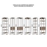 Guarda Roupa Closet 6 Peças com 3 Cabideiros 6 Gavetas e 16 Nichos Easy  - 6