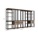 Ver imagem 4 de Guarda Roupa Closet 6 Peças com 3 Cabideiros 6 Gavetas e 16 Nichos Easy Bege/Preto/Montana