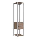 Ver mais imagens de Guarda Roupa Closet 3 Peças com 3 Cabideiros 4 Gavetas e 2 Nichos Easy Bege/Branco/Montana