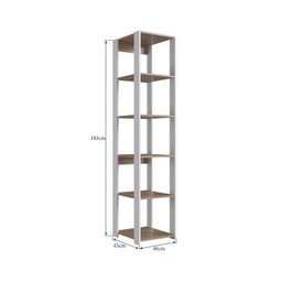 Estante para Livros Modular 3 Peças com 2 Gavetas e 14 Nichos Easy - 9