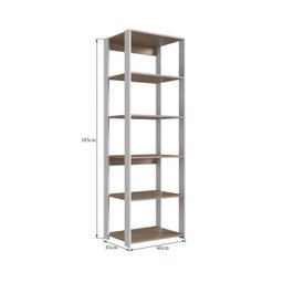 Estante para Livros Modular 3 Peças com 2 Gavetas e 14 Nichos Easy - 14