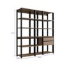 Estante para Livros Modular 3 Peças com 2 Gavetas e 14 Nichos Easy - 4