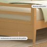 Cama Infantil Madeira Maciça 85cmx196cm - 7