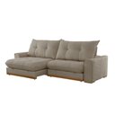 Ver imagem 1 de Sofá Argo Veludo 02 Módulos 120 Cm B25cm Meu Sofá Online B002 Veludo Capuccino