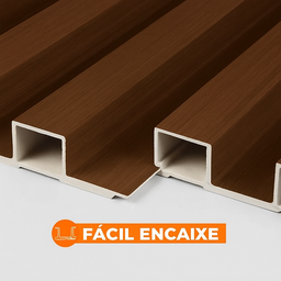 Painéis Ripados Wpc 18mm Tabaco 280x16cm - Revestimento Decorativo Parede Sala Quarto Cozinha - 7