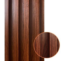 Painéis Ripados Wpc 18mm Tabaco 280x16cm - Revestimento Decorativo Parede Sala Quarto Cozinha - 1